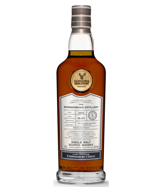 Bunnahabhain 13 Years Old 2012 Gordon & MacPhail 0,70 ltr 58,4%