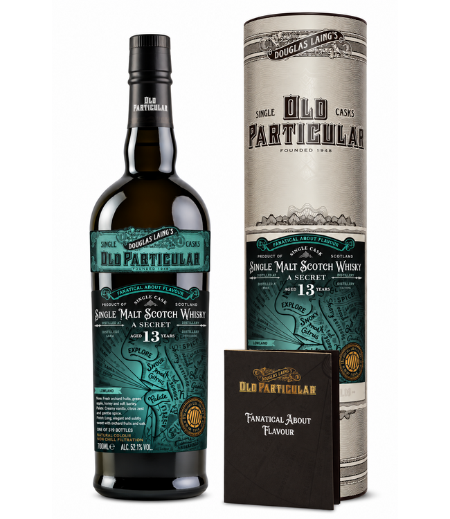 Secret Lowland Orange Wine Cask Finish 13 Years Old Douglas Laing Old Particular 0,70 ltr 52,1%