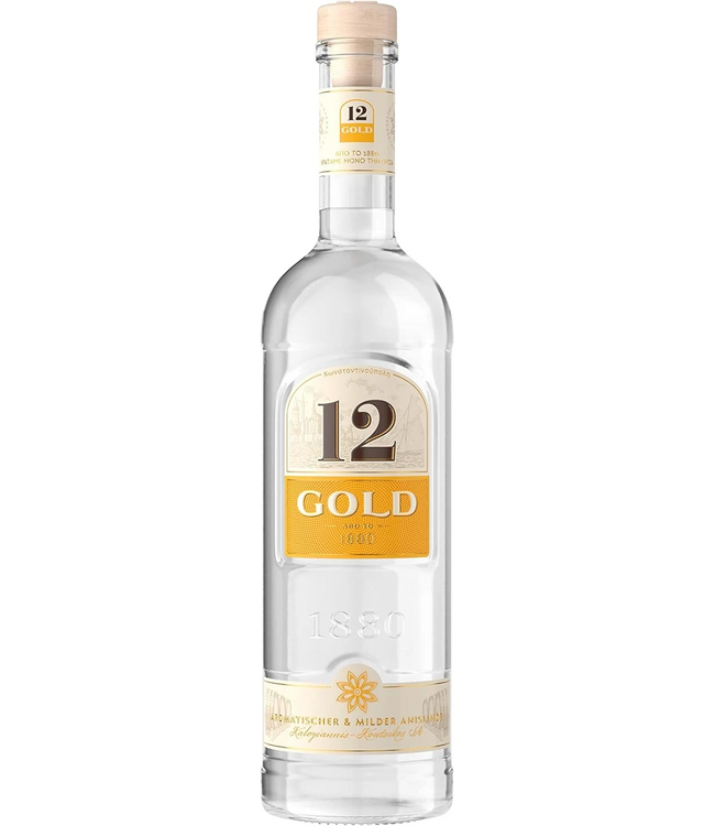 Ouzo 12 Gold 0,70 ltr 36%