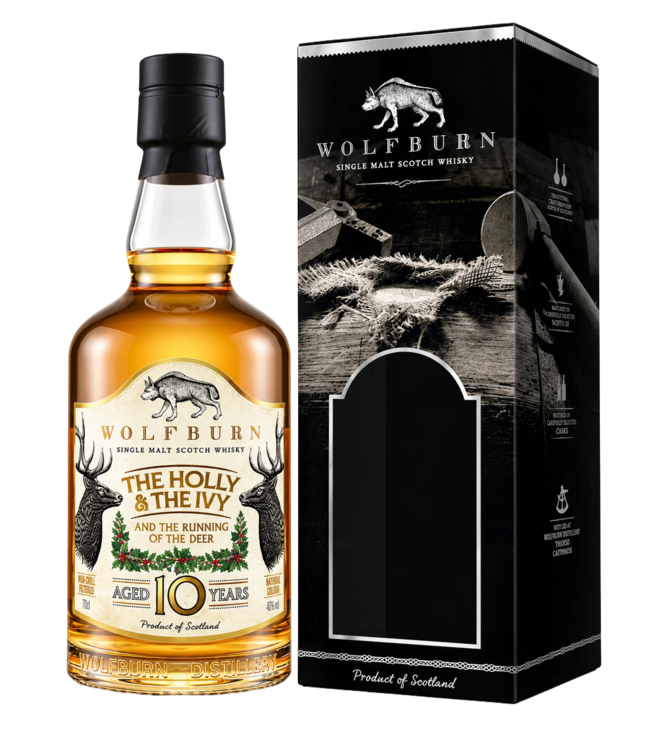 Wolfburn 10 Years Old The Holly & The Ivy Christmas 0,70 ltr 46%