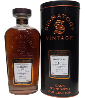 Glendullan Craigellachie 17 Years Old 2009 Signatory Cask Strength Cask 201 0,70 ltr 55,6%