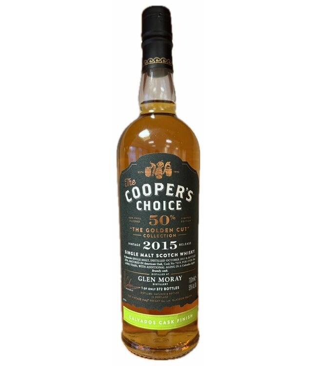 Glen Moray 2015 Cooper's Choice Golden Cut 0,70 ltr 50%