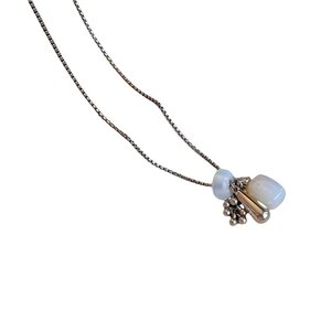JCL Lange natural stone ketting O26014