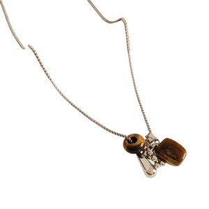 JCL Lange natural stone ketting O26013