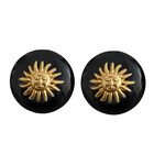 JCL Sun disc black earrings - O26044