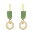 JCL Grasgroene oorbellen - H26006