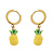 JCL Pinapple oorbellen - O26082