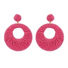 JCL Fuchsia riet oorbellen - O26056