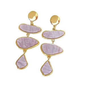 JCL Purple oorbellen - H26014