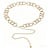 JCL Schakelceinture stones goud -A26515