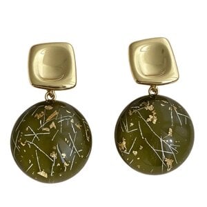 JCL Transparent kaki gold flake - H26503