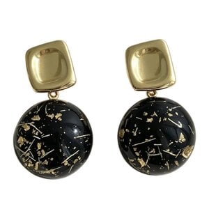 JCL Transparent black gold flake - H26509