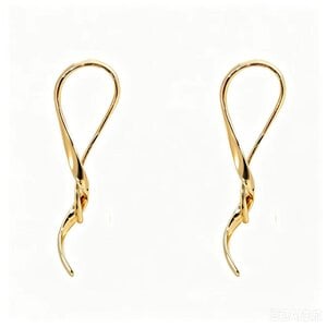 JCL Curly golden drop geometric- H26507