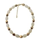 JCL Offwhite 'n Gold halsketting - K26508