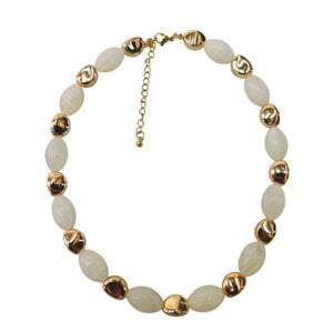 JCL Offwhite 'n Gold halsketting - K26508
