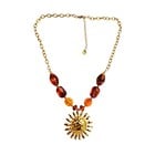 JCL Gold Sun coffee necklace - K26510