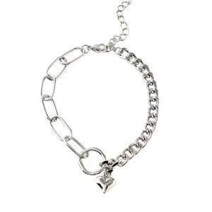 JCL Heart armband zilver - E26505
