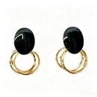 JCL Black 'n Gold oorbellenset - H26511