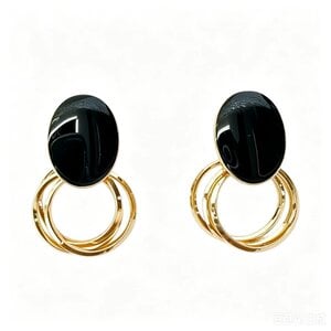 JCL Black 'n Gold oorbellenset - H26511
