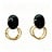 JCL Black 'n Gold oorbellenset - H26511