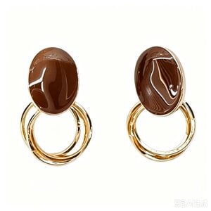 JCL Coffee 'n Gold oorbellenset - H26513