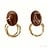 JCL Coffee 'n Gold oorbellenset - H26513