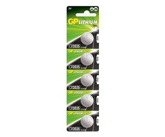 GP CR2025 batterij 5 stuks