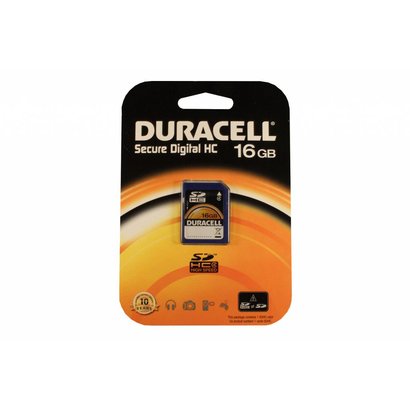 Duracell SDHC kaart 16GB class 4
