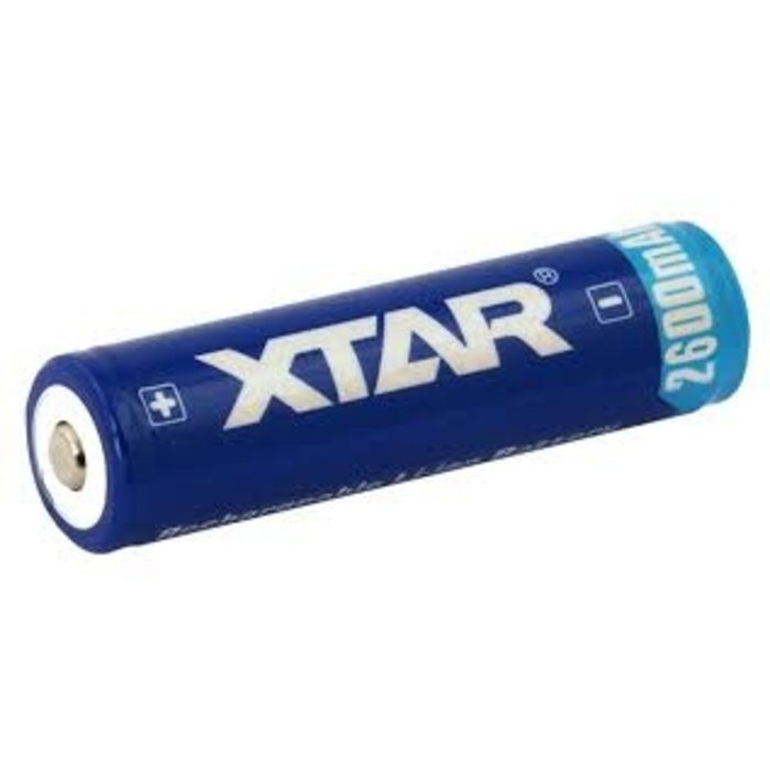 XTAR 18650 Li-ion oplaadbare batterij 3,7V 2600 mAh protected