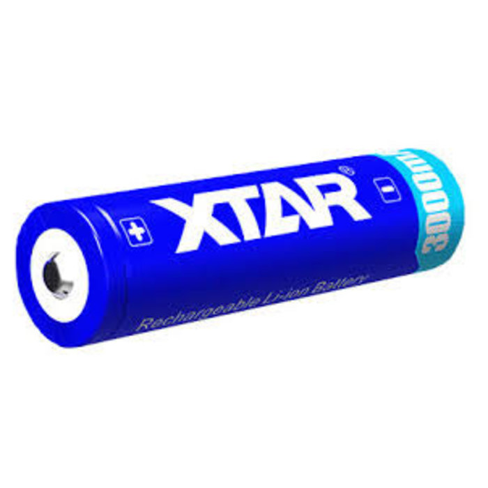 XTAR 18650 Li-ion oplaadbare batterij 3,6V 3000 mAh protected