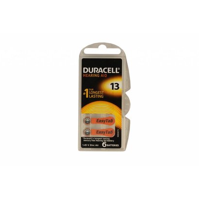 Duracell hoortoestel batterijen type 13 | oranje | PR48