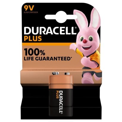 Duracell plus 9V batterij