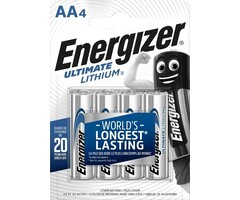 Energizer lithium AA batterijen 4 stuks