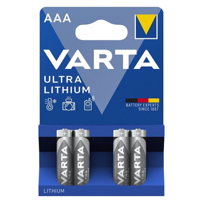 snijden weduwe orkest Varta lithium AAA batterijen 4 stuks -