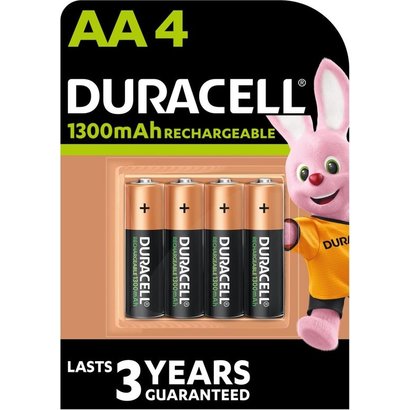 Duracell AA oplaadbare batterijen 1300 mAh stay charged NiMH DECT