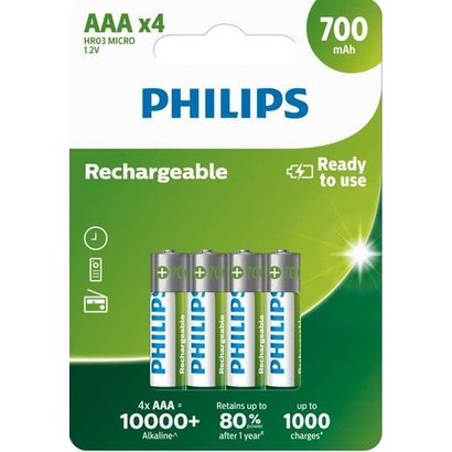 Philips AAA oplaadbare batterijen 700 mAh