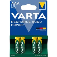 Varta oplaadbare AAA batterijen 800mAh 4 stuks