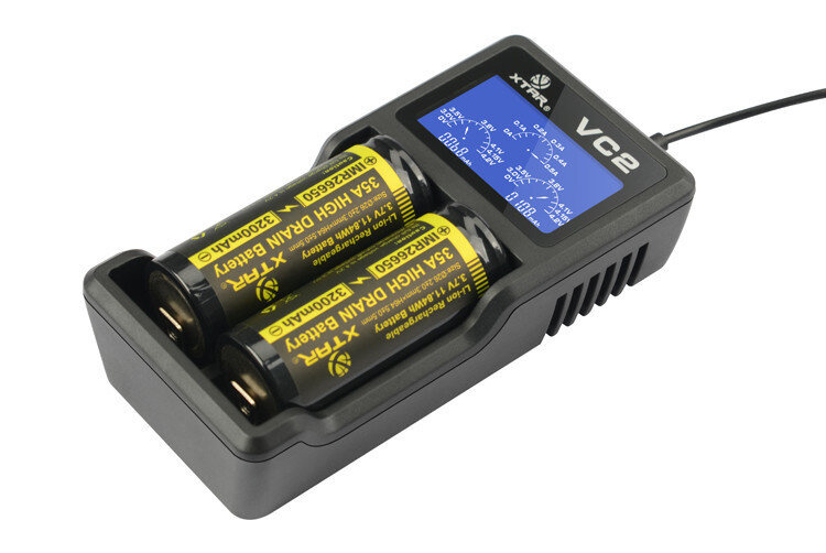 snelheid Interactie George Stevenson 18650 Li-ion USB batterijlader XTAR VC2 -