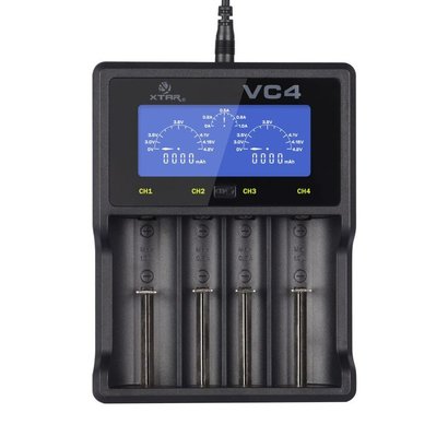 18650 Li-ion USB batterijlader XTAR VC4