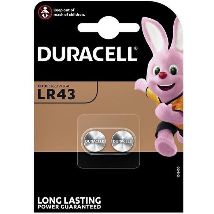 Duracell LR43 / AG12 batterij 2 stuks