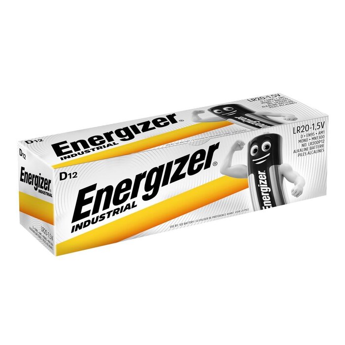 Energizer Industrial D batterijen 12 stuks