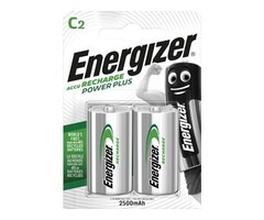Energizer oplaadbare C batterijen 2500mAh 2 stuks