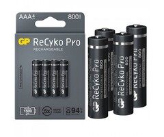 GP ReCyko pro oplaadbare AAA batterijen 800mAh 4 stuks