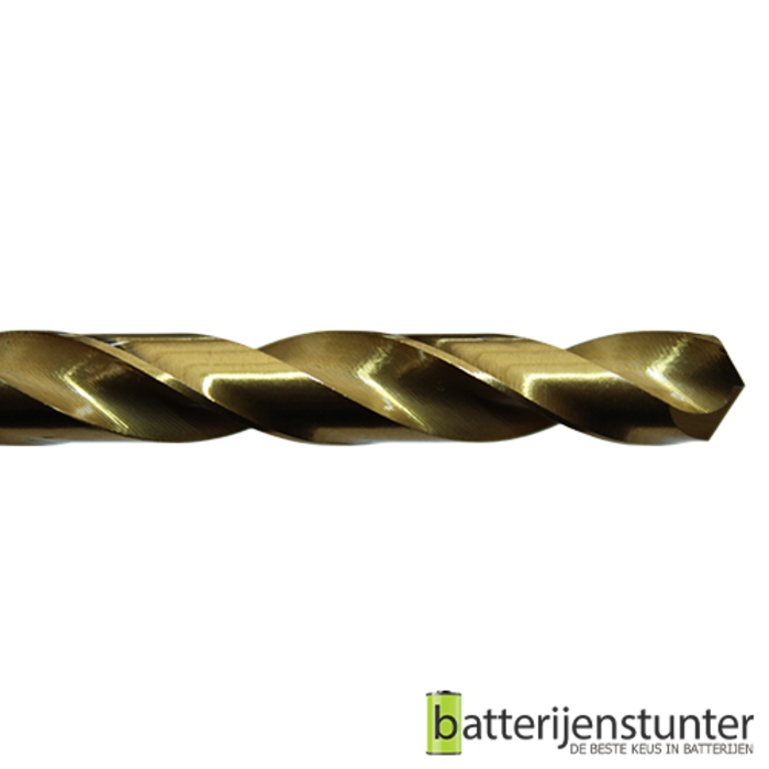 Metaalboor 13 mm HSS geslepen titanium gecoat