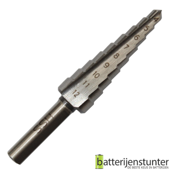 Stappenboor 4-12 mm