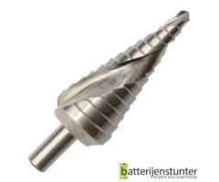 Stappenboor 6-30 mm met spiraal