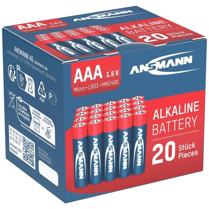 Ansmann AAA batterijen 20 stuks