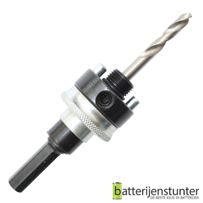 Snelwissel zeskant houder met veer metaal gatzagen 32-210 mm (9,5mm schacht)