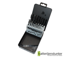 Cassette HSS rolgewalste metaalboren 19 delig