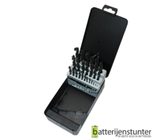 Cassette HSS rolgewalste metaalboren 25 delig